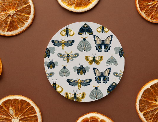 🍹 Ceramic Coaster- Moth Collection 🍹
